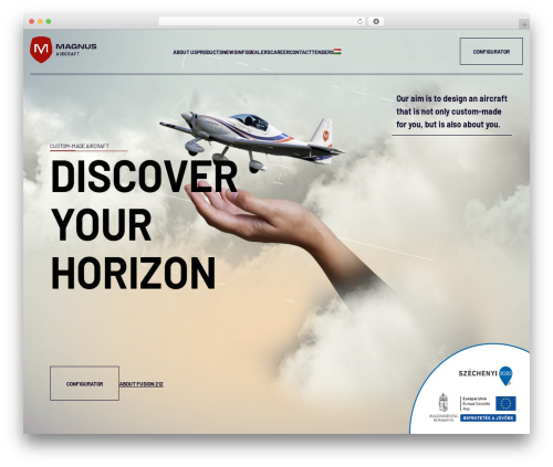 MSITheme WordPress website theme - magnusaircraft.com