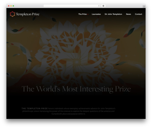 Push10 Theme WordPress theme - templetonprize.org