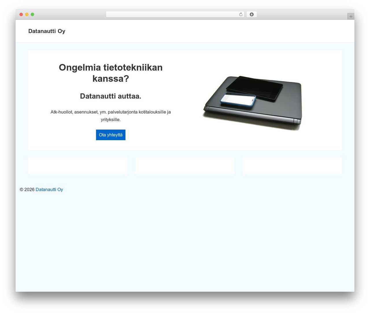 Responsive free WordPress theme - datanautti.fi Responsive free WordPress theme - datanautti.fi