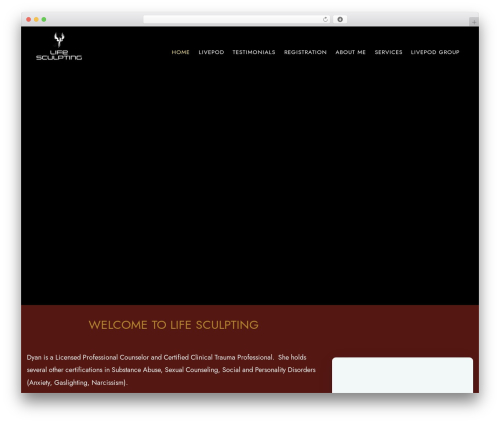 Scape WordPress theme - lifesculpting.org