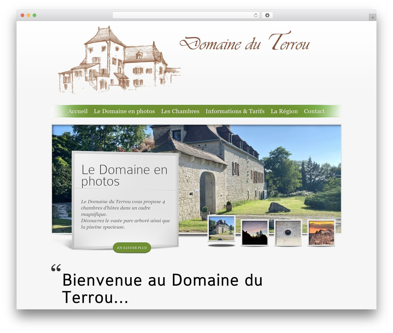 SimplePress premium WordPress theme - domaineduterrou.com