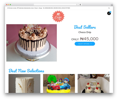 Theme WordPress Bakery - doofiescakes.com