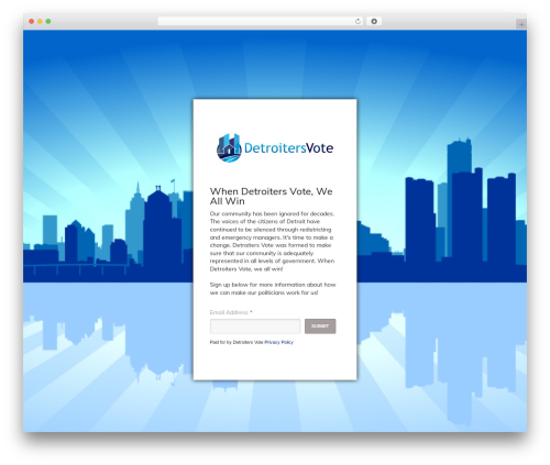 WordPress theme Launch Effect - detroitersvote.com WordPress theme Launch Effect - detroitersvote.com