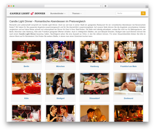 Bootstrap theme WordPress - dinner-candle-light.de