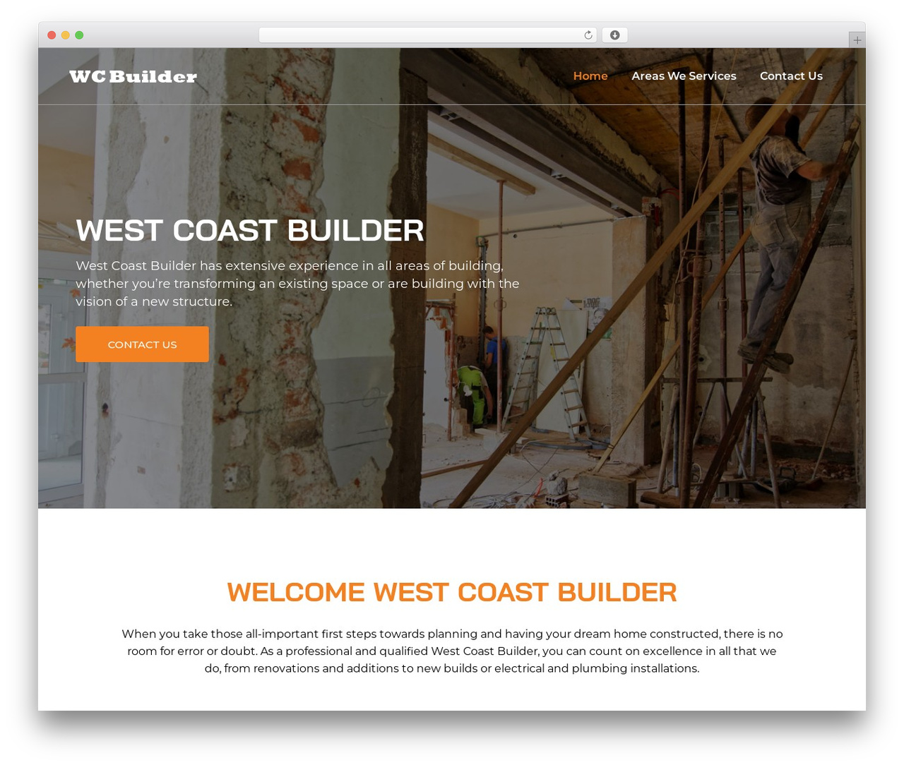Bridge WordPress theme - westcoastbuilder.co.za