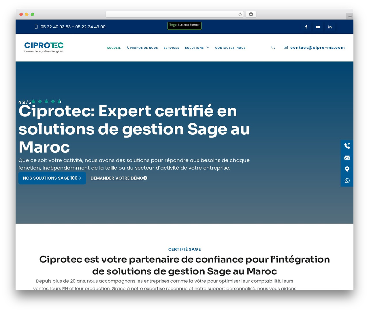Devicemaster WordPress theme - ciprotec.ma