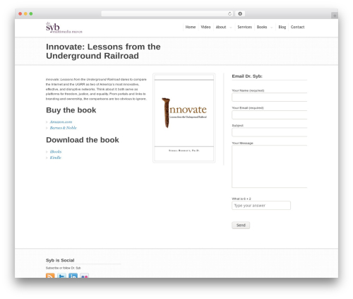 Hyperion WordPress theme - drsyb.com/books/innovate