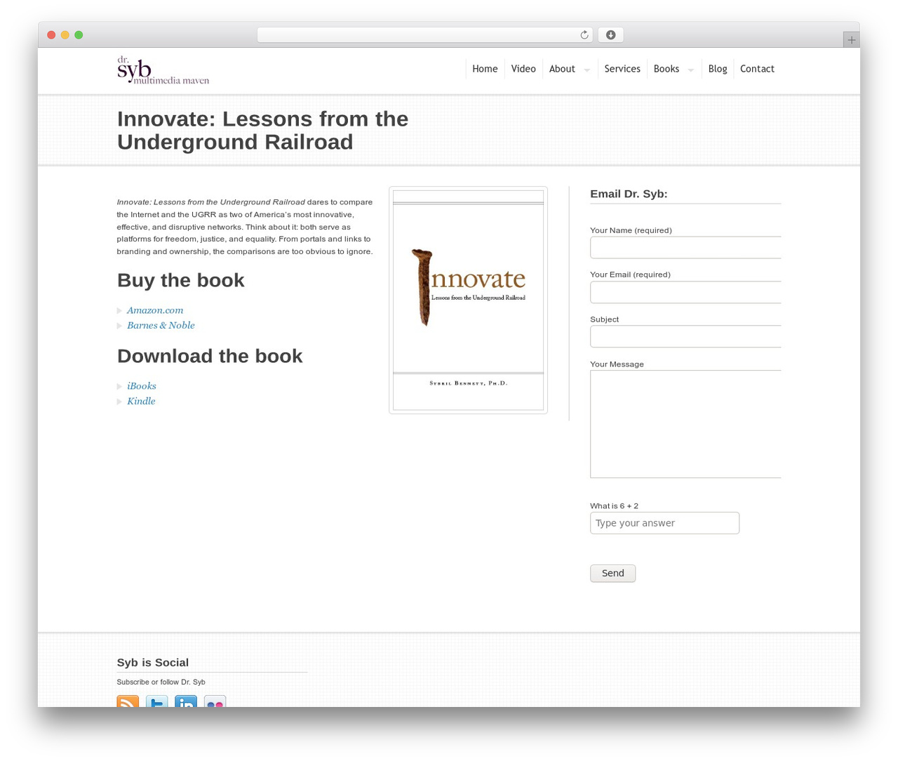 Hyperion WordPress theme - drsyb.com/books/innovate