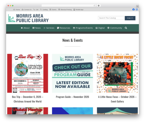 Library Bookshelves (library-bookshelves) free WordPress plugin - morrislibrary.com