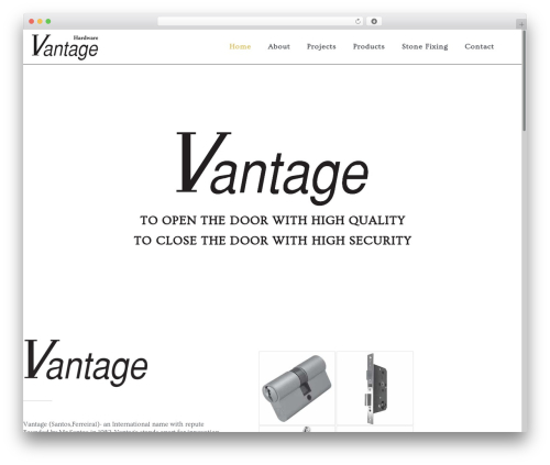 Riyada theme WordPress - vantagehardware.com