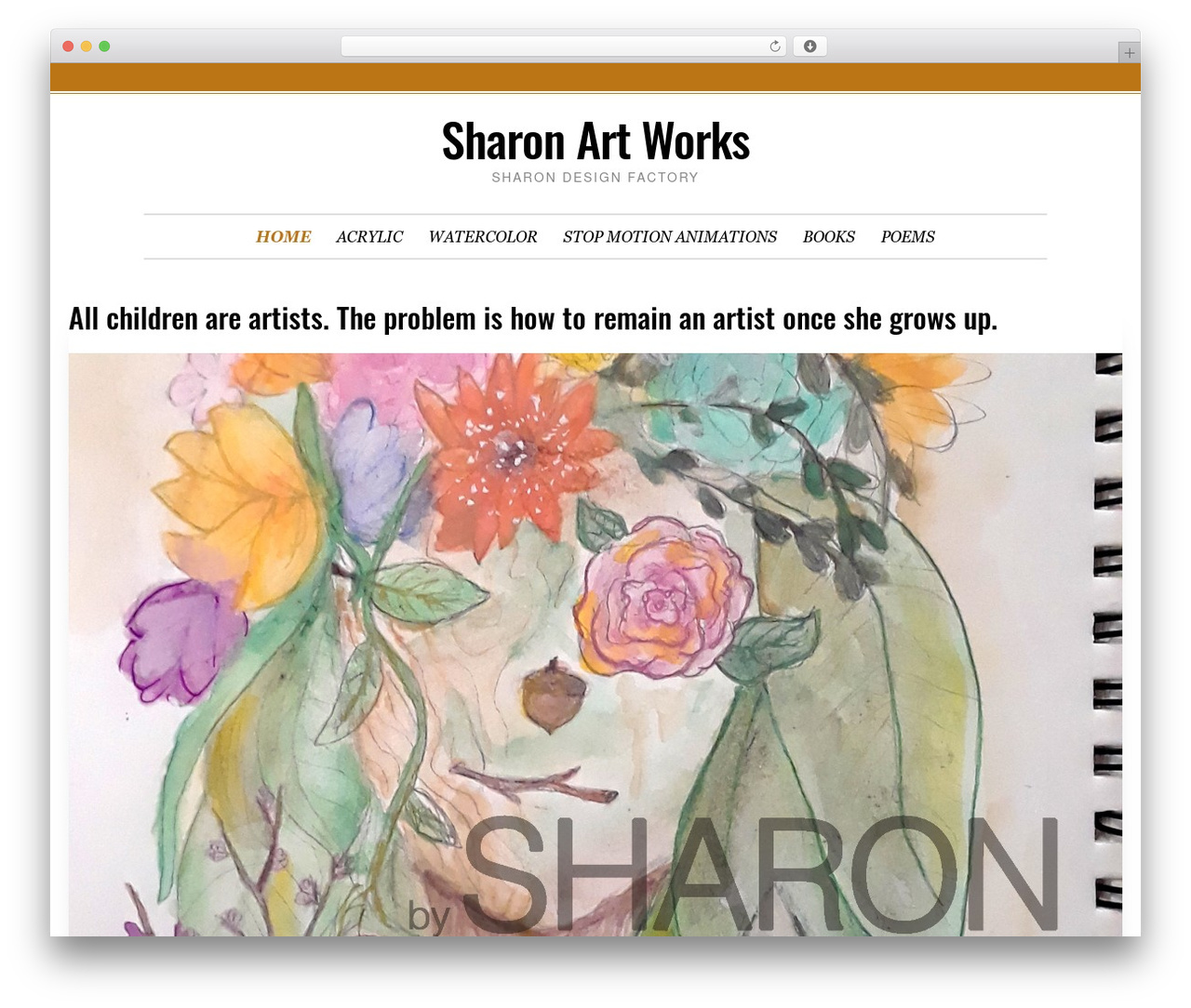 Simplified Lite WordPress theme - sharonartworks.com Simplified Lite WordPress theme - sharonartworks.com