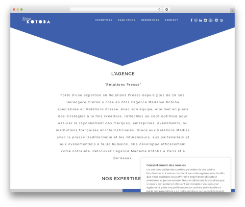 TheOne theme WordPress - madamekotoba.fr