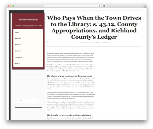 WordPress theme Flat - myfoxnewisconsin.com