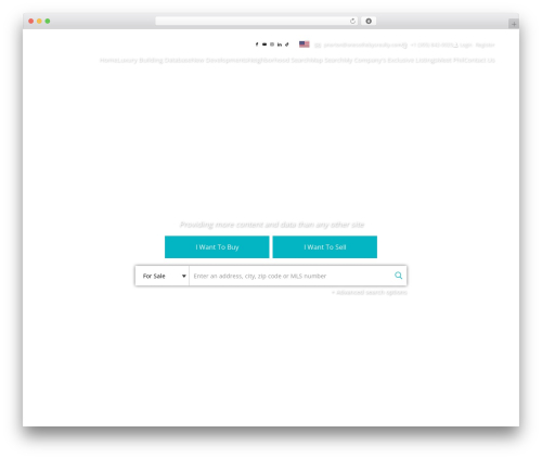 WordPress website theme Builder CMS - condosmiami.com