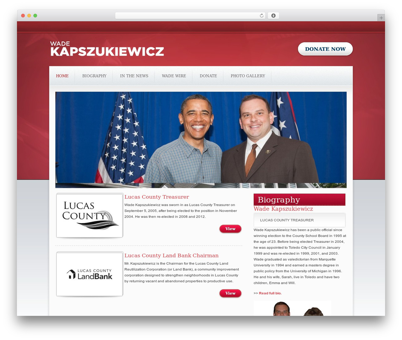 Candidate WordPress theme - wadekap.com