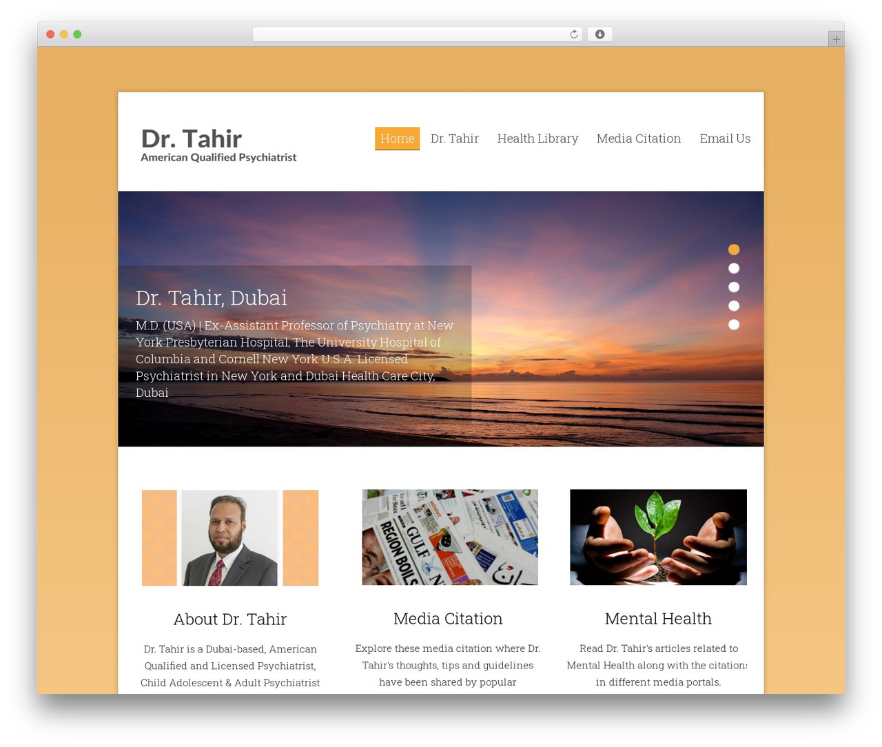 Compass Pro Responsive Theme WordPress website theme - dubaipsychiatrist.com