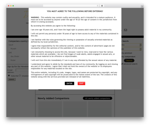 EscortWP theme WordPress - datedubaicompanion.com