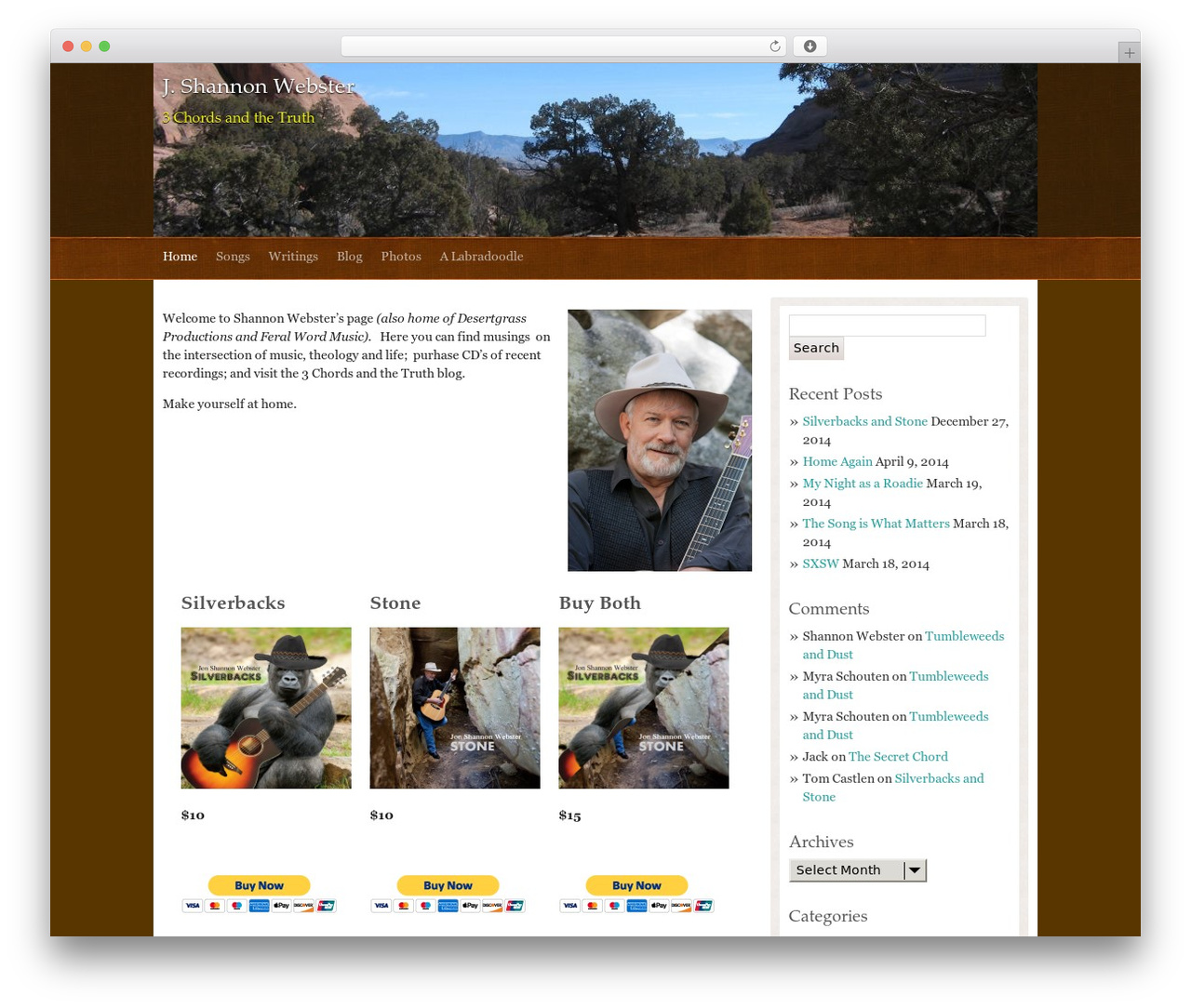 Rembrandt WordPress theme - desertgrass.com