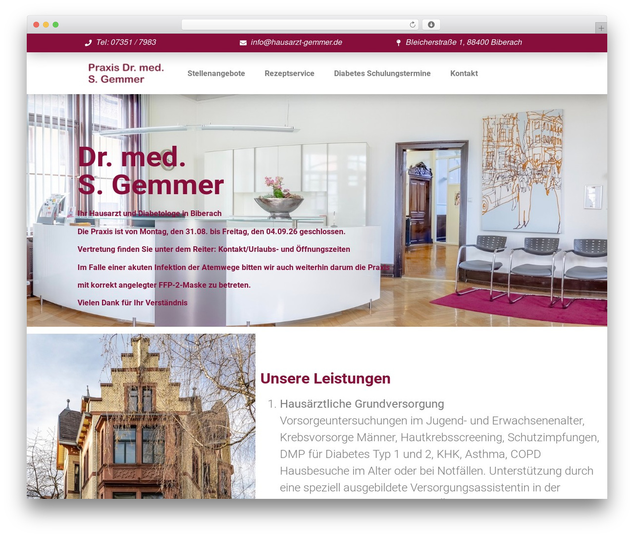 Theme WordPress Hello Elementor - hausarzt-gemmer.de