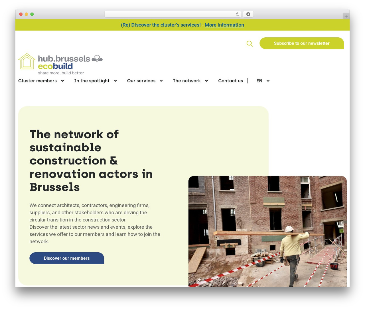 Theme WordPress Hello Elementor - ecobuild.brussels