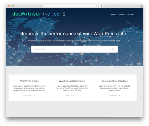 WordPress theme Flatbase - decwinser.com