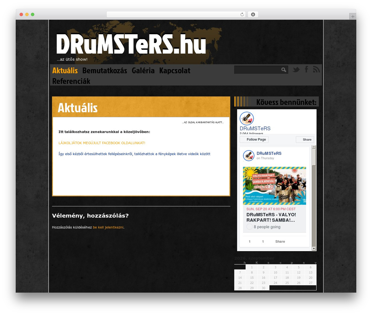 WordPress theme Ping - drumsters.hu