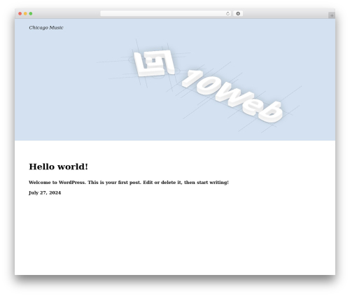 Tenweb builder WordPress plugin - chicagomusic.com