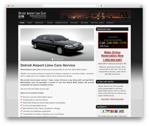 WP Theme WordPress theme - detroitairportlimocars.com