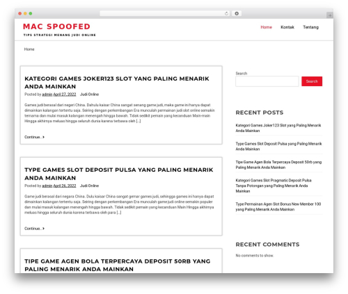 Ariblog WordPress theme - macspoofed.com