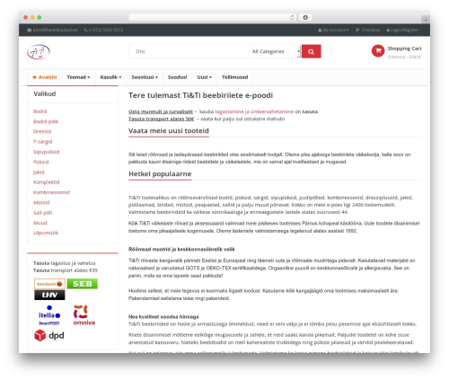 BigBazaar theme WordPress - beebikaubad.ee