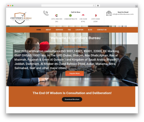 Theme WordPress oman-certification - www.certifiersbureau.com