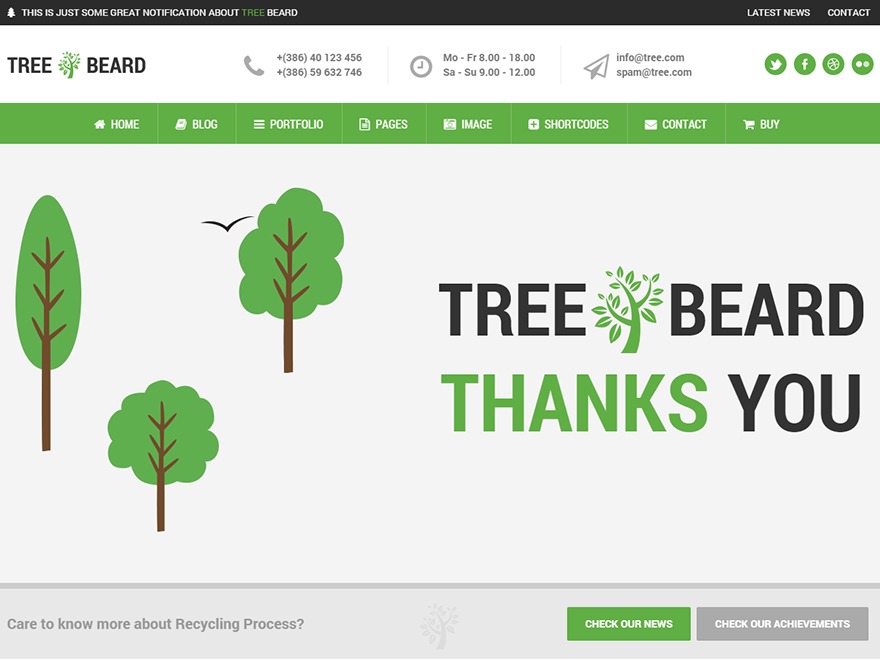 TreeBeard -  Wordpress Theme WordPress theme by ThemeTracktor
