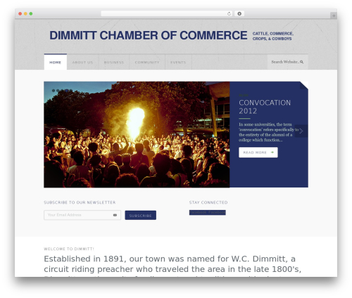 WordPress theme Anchor - dimmittchamber.com
