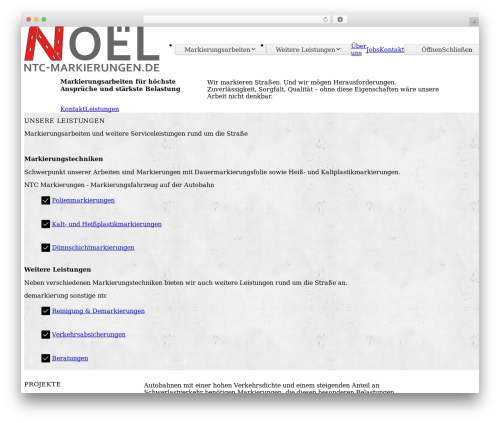 WordPress theme Etch Theme - ntc-markierungen.de