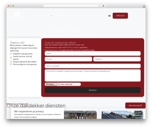 Flexible cookies WordPress plugin - www.nuhovicdaken.nl