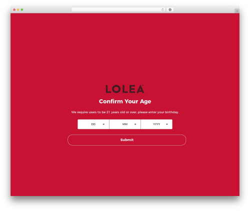 Age checker WordPress plugin - loleaprizes.com