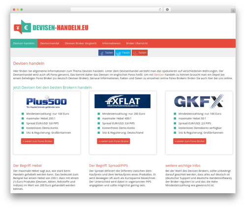 Affiliate-Theme WordPress theme - devisen-handeln.eu