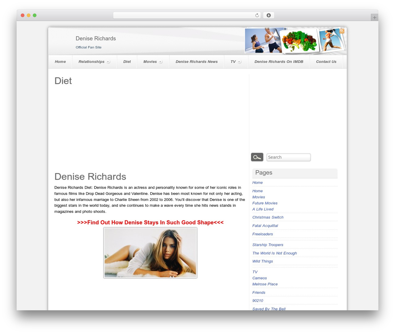 All In One Theme WordPress theme - denise-richards.org