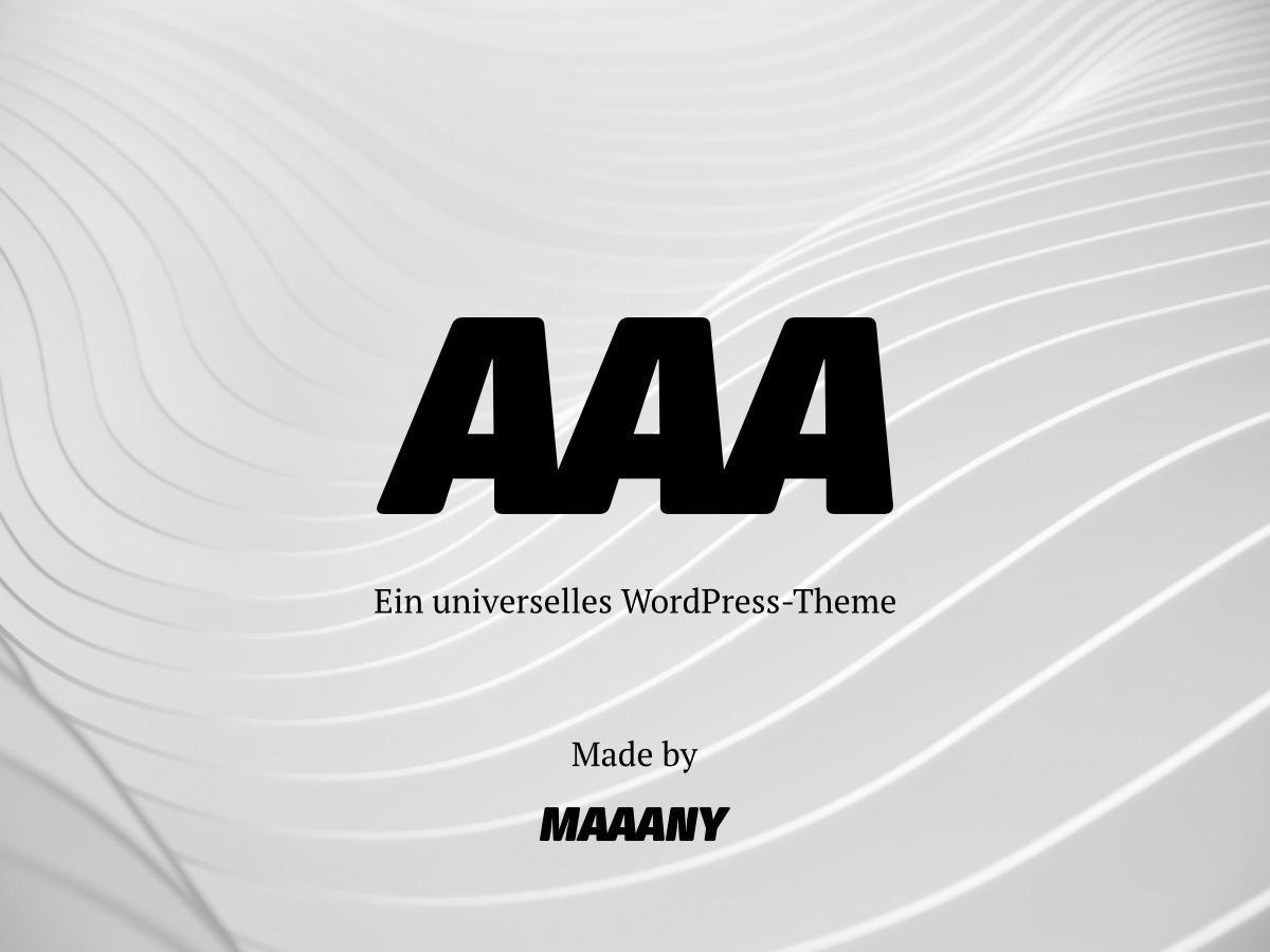Best WordPress theme AAA-Theme