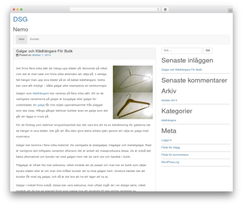 boot_Strap WordPress theme design - dsgnemo.se