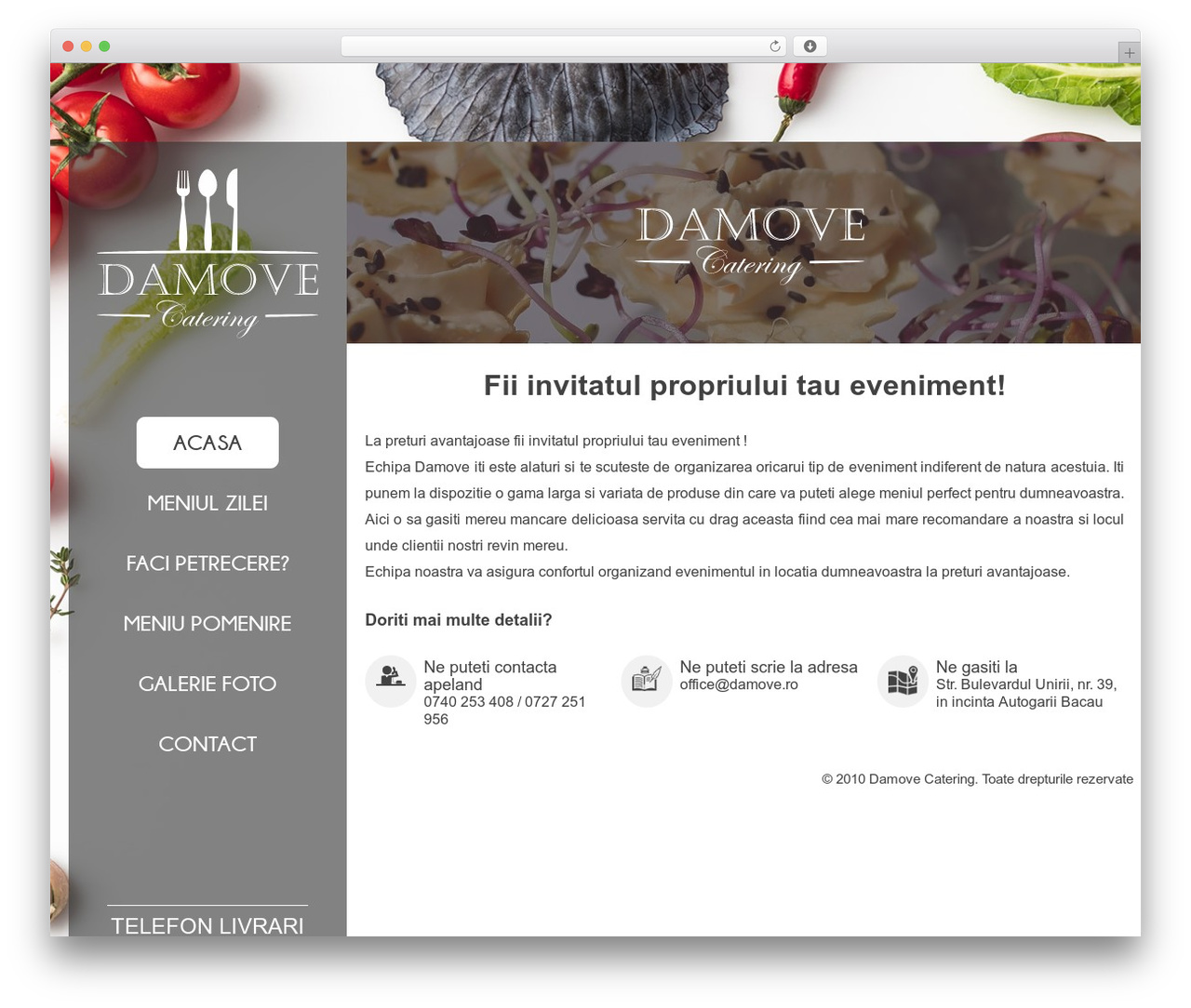 Damove WordPress theme - damove.ro