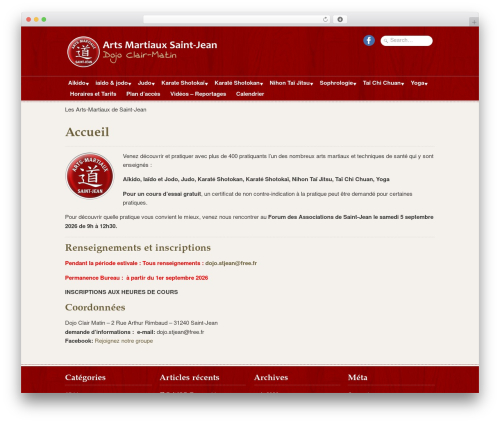 Designfolio theme WordPress - dojo-stjean.com