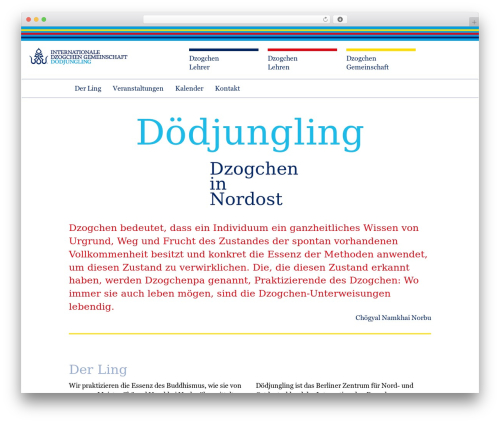 Dodjungling best WordPress theme - dodjungling.de