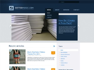 Dottedmusic WordPress theme by Lin