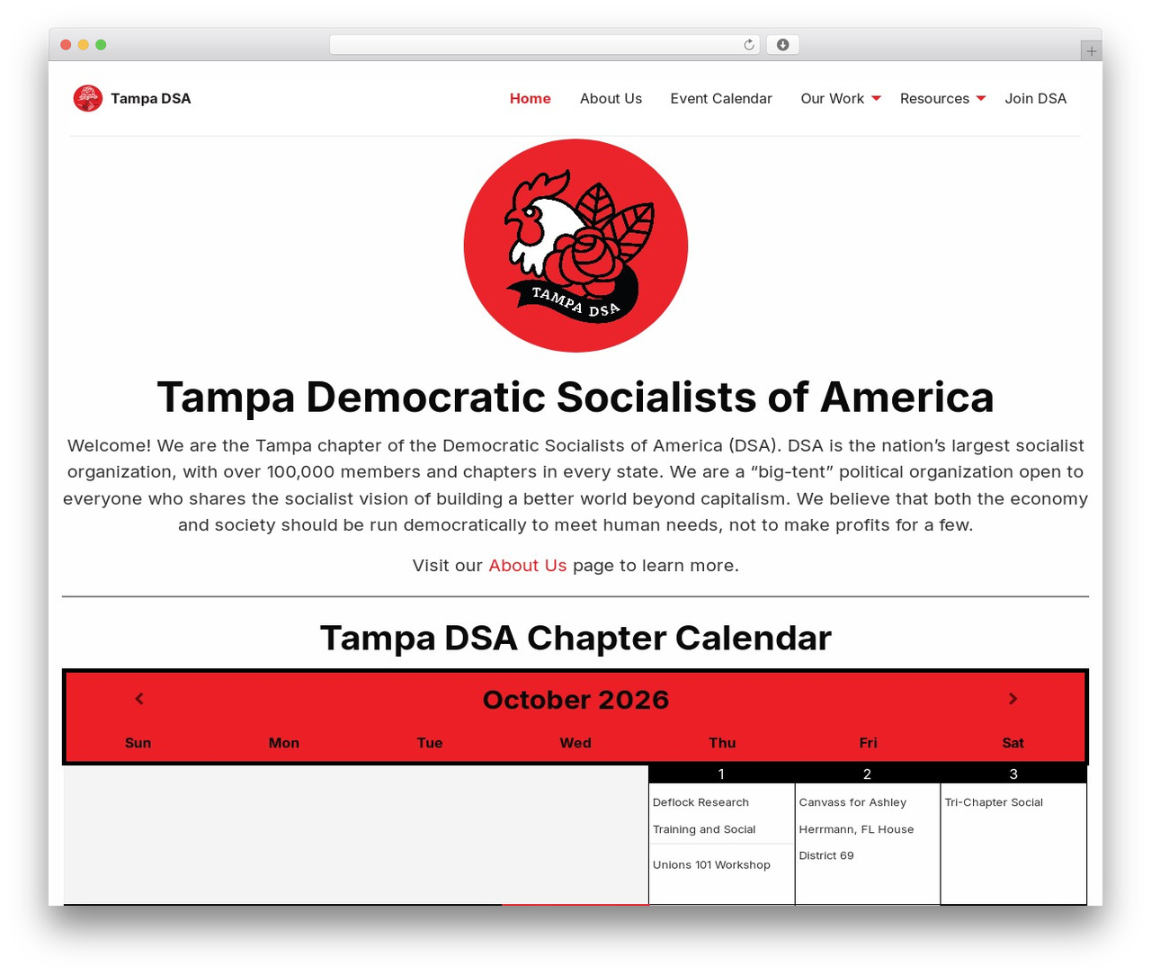 DSA Wordpress top WordPress theme - tampadsa.org