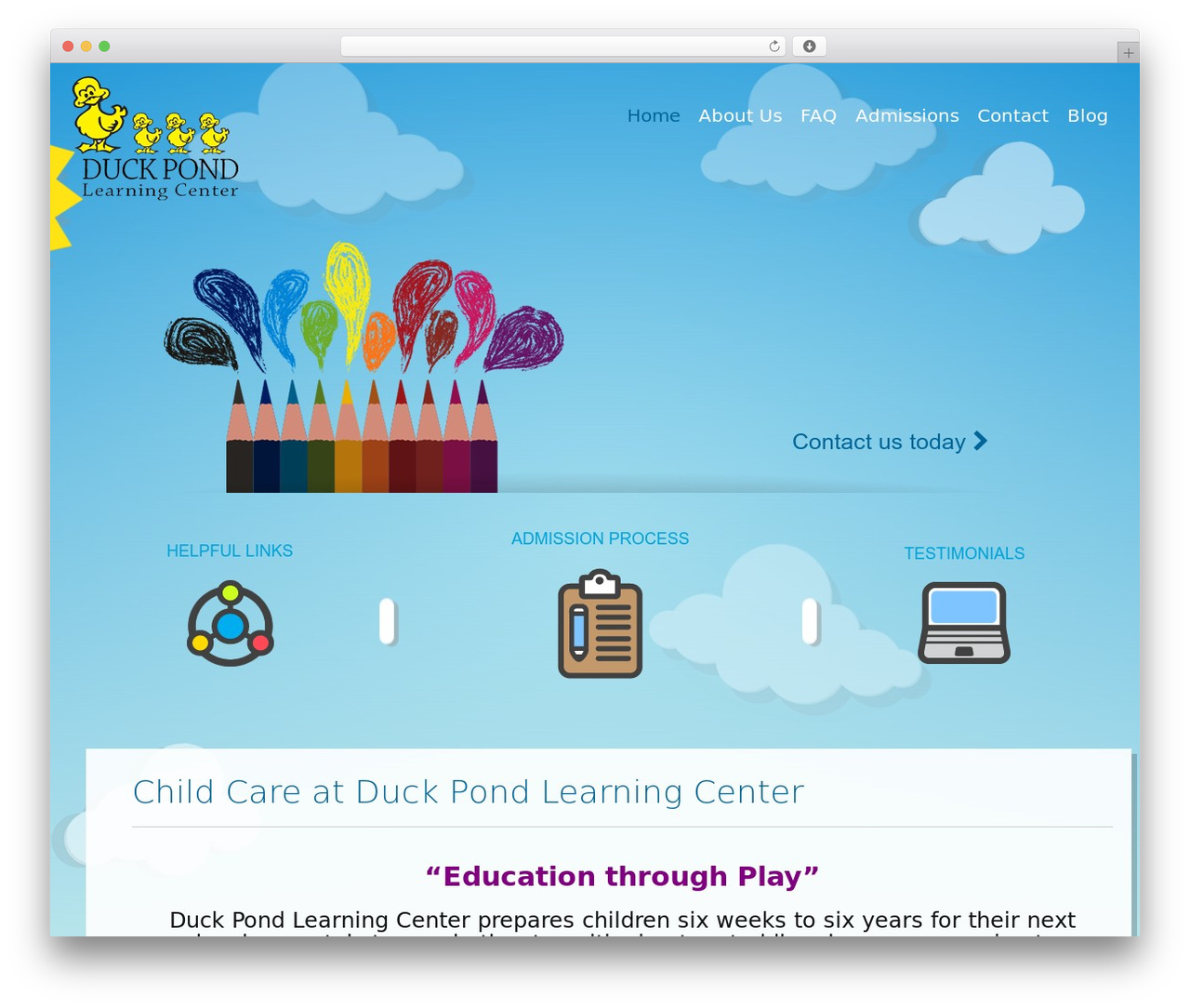 DuckPond Learning Center WordPress theme - duckpondlearningcenter.com DuckPond Learning Center WordPress theme - duckpondlearningcenter.com