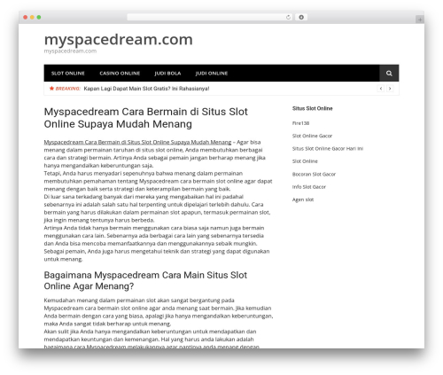 Awwwto WordPress plugin - myspacedream.com