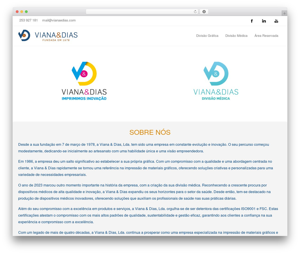 Rare WP theme - vianaedias.com