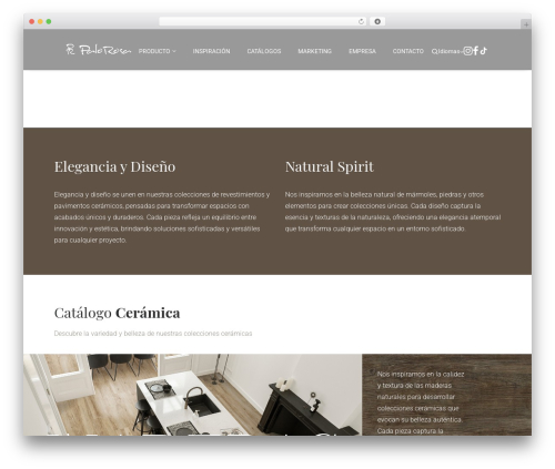 Uncode WordPress theme design - palorosa.com