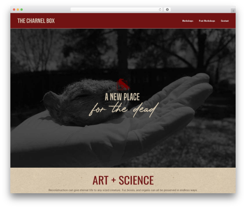 Uncode WordPress theme - thecharnelbox.com